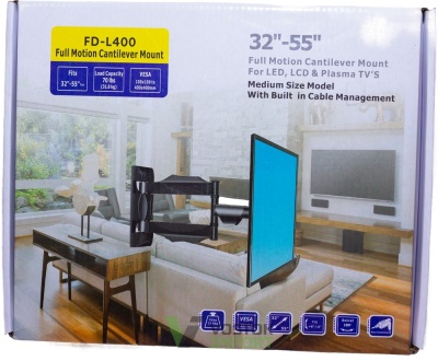 Кронштейн для телевизора 32"-55" поворотный FD-L400 /10 от компании Востокимпорт